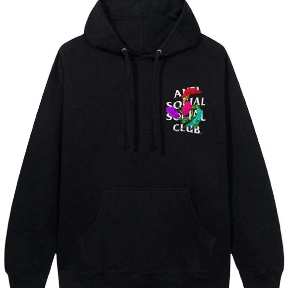 Anti Social Social Club Black Hoddie - Picture 2 of 5